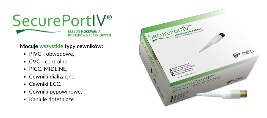 SecurePortIV – klej do mocowania cewników